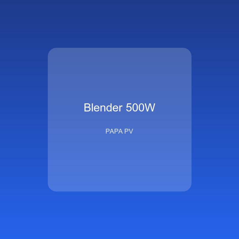 Blender multifonction 500W